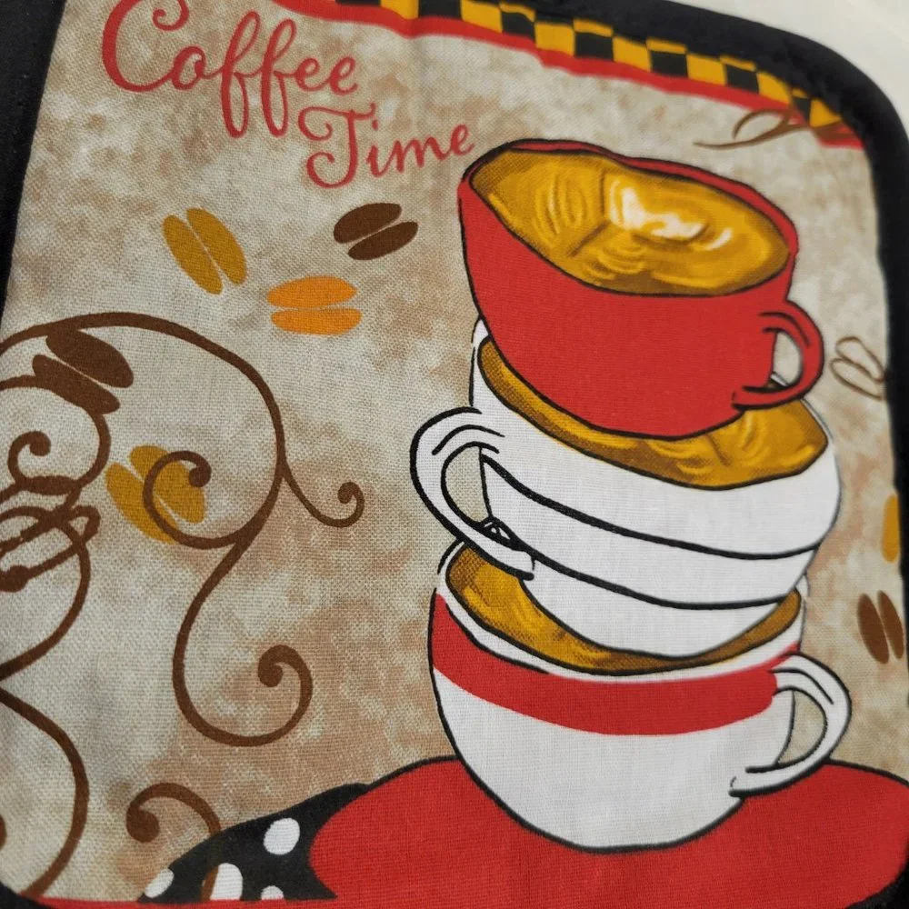 Coffee Time Potholder Set